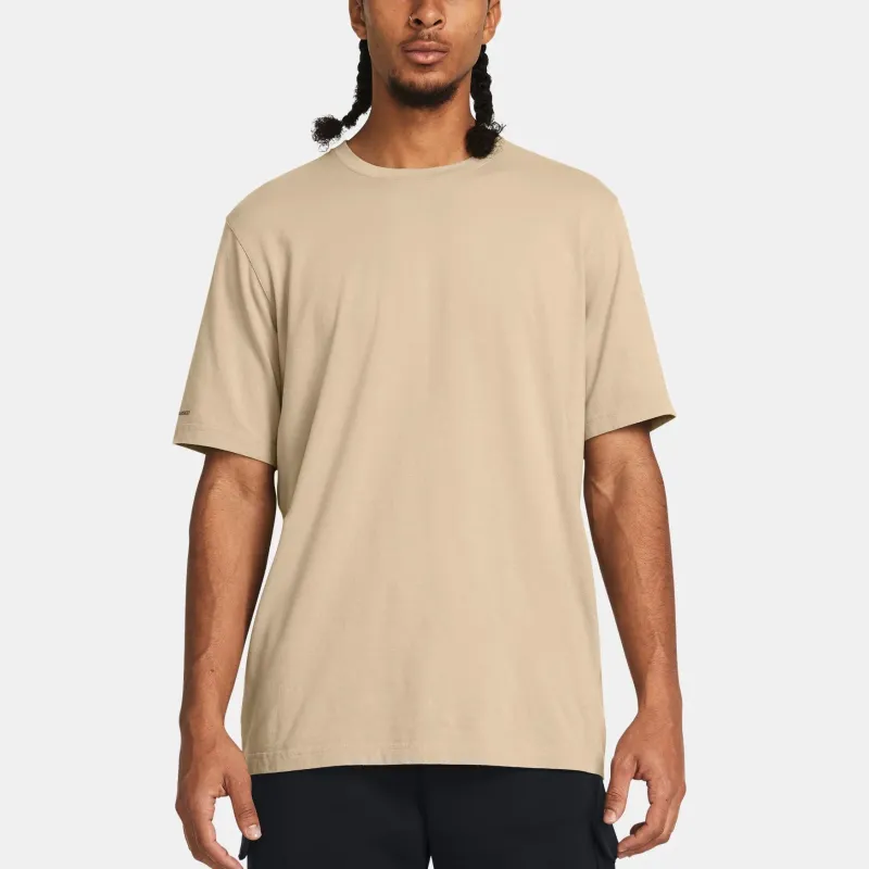 Under Armour UA Icon Charged Cotton® T Shirt Men's Brown-2