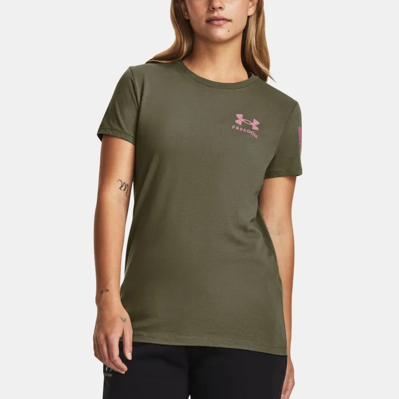 Under Armour UA Freedom T-Shirt Women's Green-2