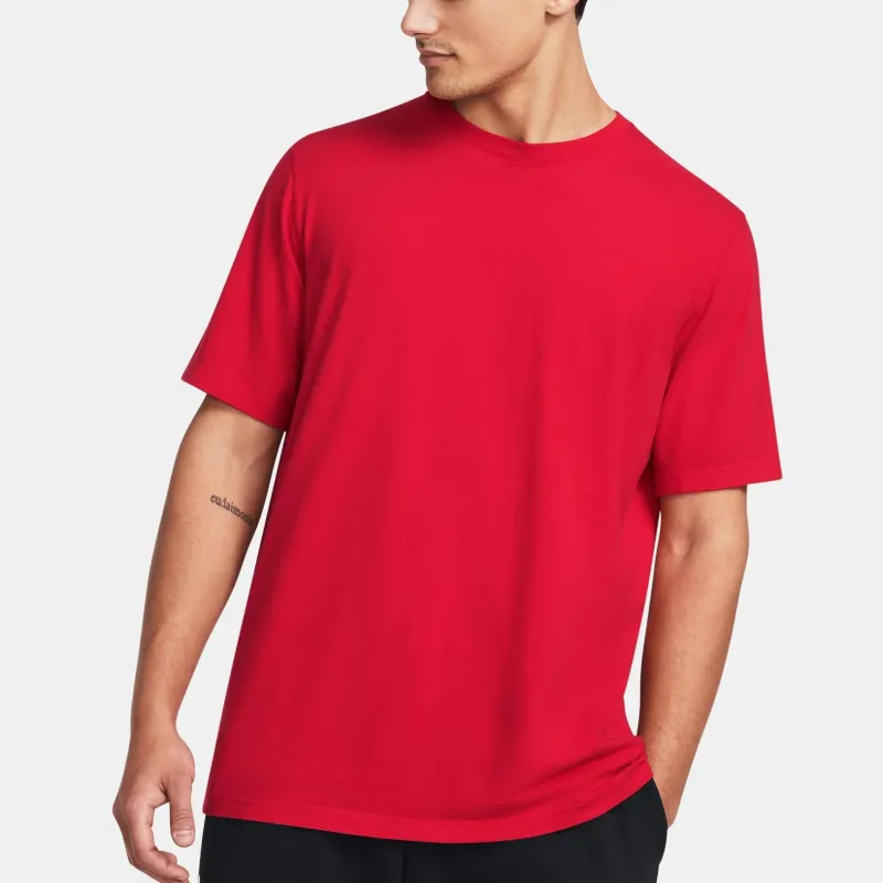Under Armour UA Icon Charged Cotton® T Shirt Men's Red-2