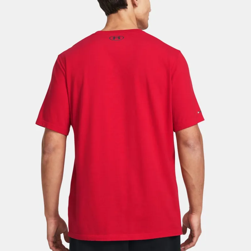 Under Armour UA Icon Charged Cotton® T Shirt Men's Red-3