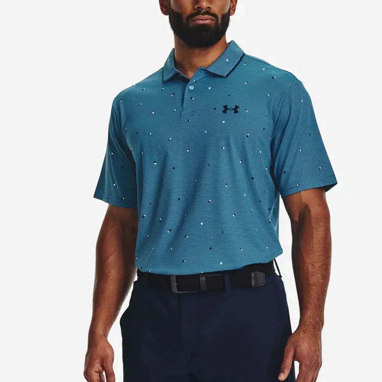 Under Armour Iso Chill Verge Polo Shirt Men's Peacock Blue-3