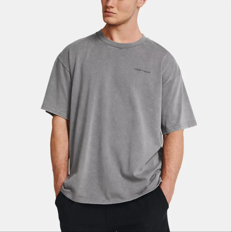 Under Armour T Shirt Men's Silver Gray-2
