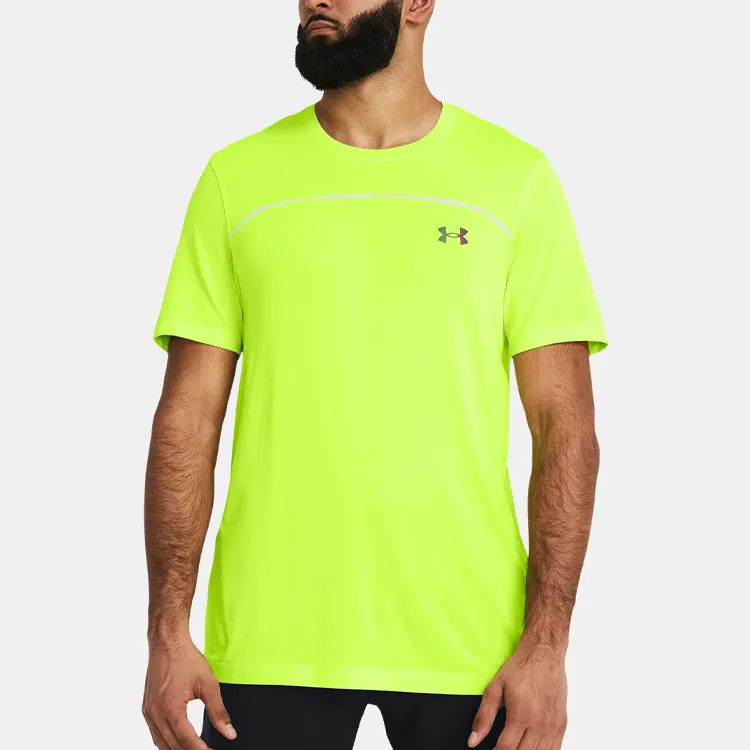 Under Armour T Shirt Men's Green Yellow-2