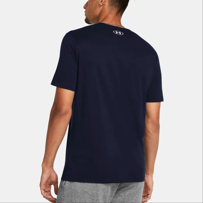 Under Armour Sportstyle T Shirt Men's Navy Blue-4