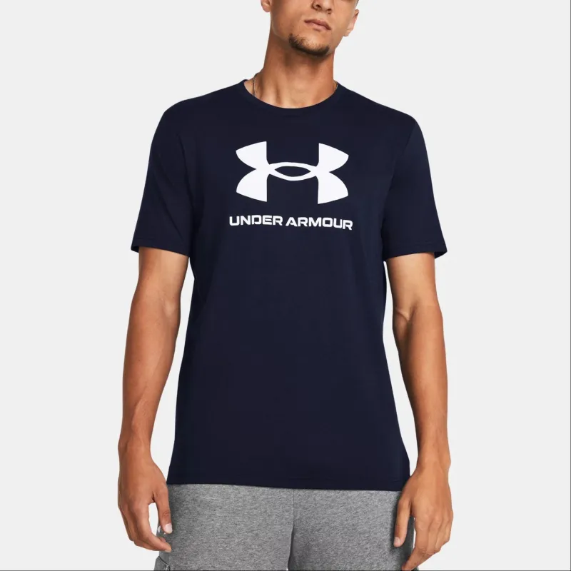 Under Armour Sportstyle T Shirt Men's Navy Blue-2