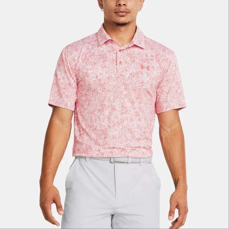 Under Armour UA Playoff Polo Shirt Men's Pink-2
