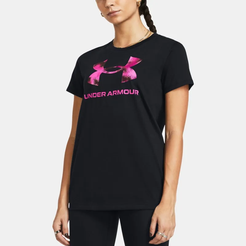 Under Armour UA Sportstyle Graphic T Shirt Women's Black-2