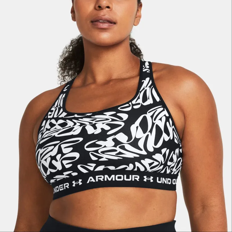 Under Armour® Mid Crossback Printed Sports Underwear Women's Black-2
