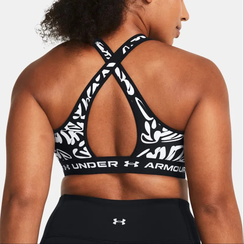 Under Armour® Mid Crossback Printed Sports Underwear Women's Black-3