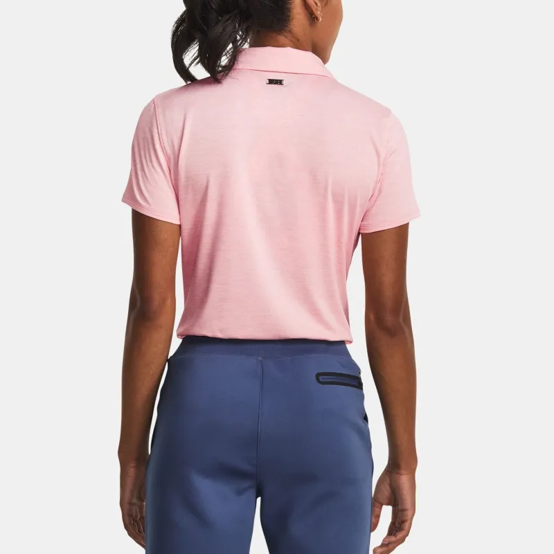 Under Armour UA Playoff Polo Shirt Women's Pink-3