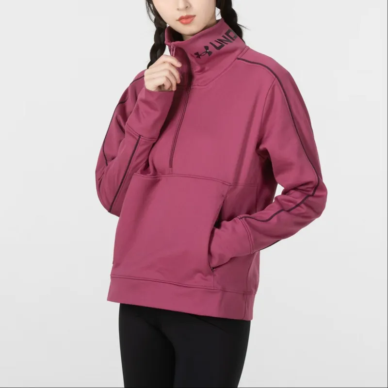 Under Armour Sweatshirt Women's Rose Red-2