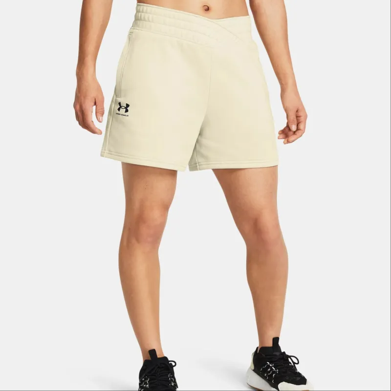Under Armour UA Rival Casual Shorts Women's Light Yellow-2