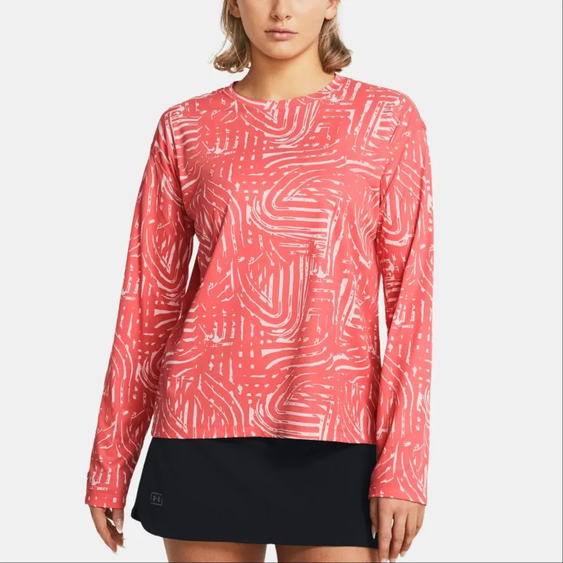 Under Armour UA Fish Pro Chill T-Shirt Women's Orange Red-2