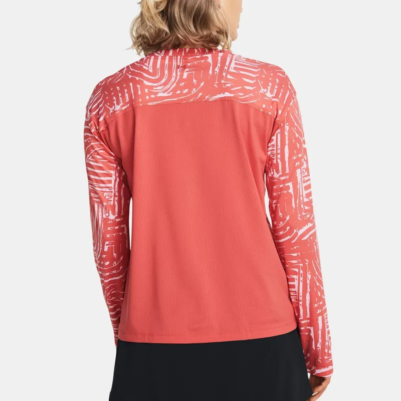 Under Armour UA Fish Pro Chill T-Shirt Women's Orange Red-3