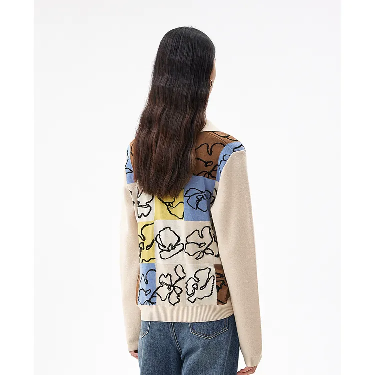Broadcast Knitwear Women's Champagne Flower-2