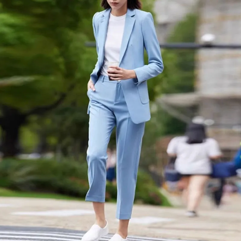CLUB MONACO Suit Trouser Women's Blue-2