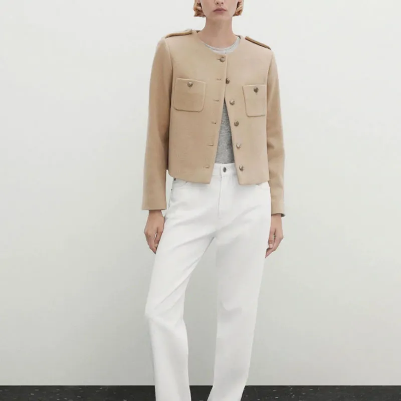 Massimo Dutti Jacket Women's Dark Gray-5