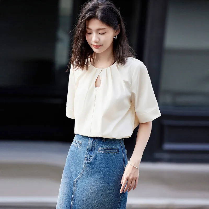 Demana Shirt Women's Cream Apricot-1