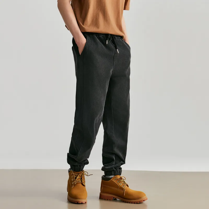 FAIRWHALE Jeans Men's Pure Black-4