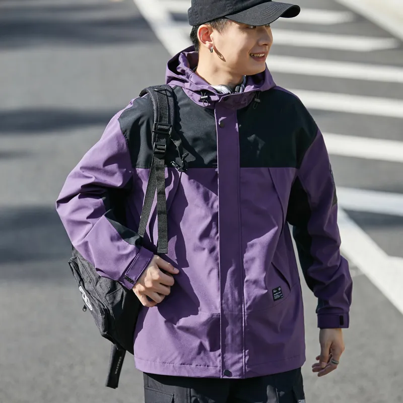 Tonlion Jackets Coats Men's Morlan Purple-1