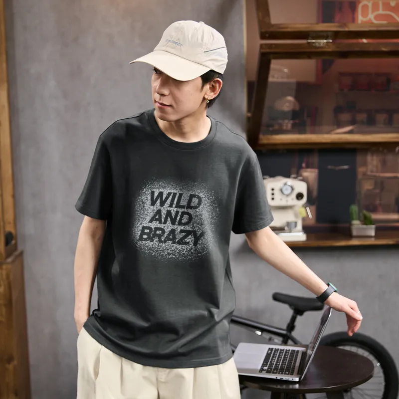 Tonlion T Shirt Men's Starry Gray-1