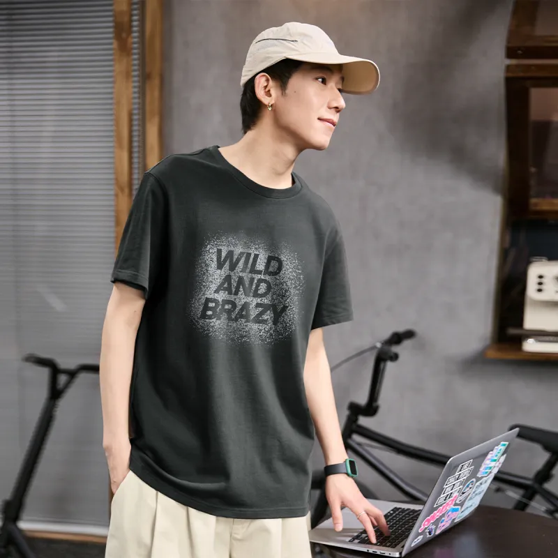 Tonlion T Shirt Men's Starry Gray-3