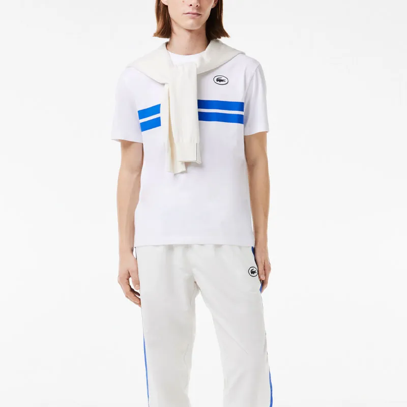 LACOSTE Logo appliqué Organic Cotton T shirt-2