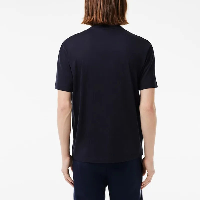 LACOSTE Logo print Organic Cotton T shirt-2