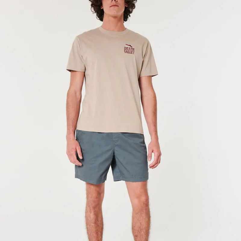 Hollister Casual Shorts Men's Dark Slate Grey-1