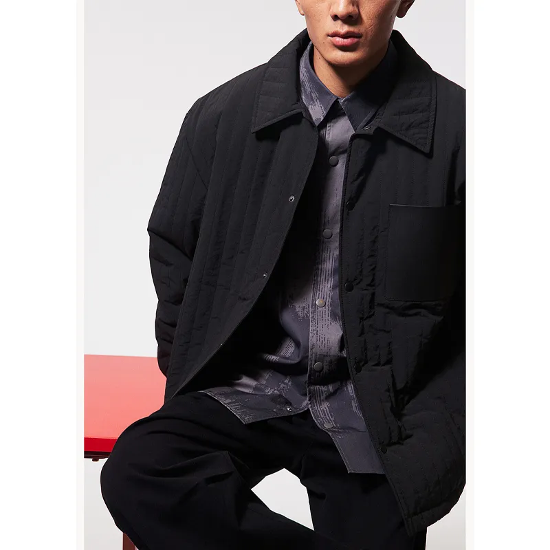 H&M New Year Jackets Men Black-5