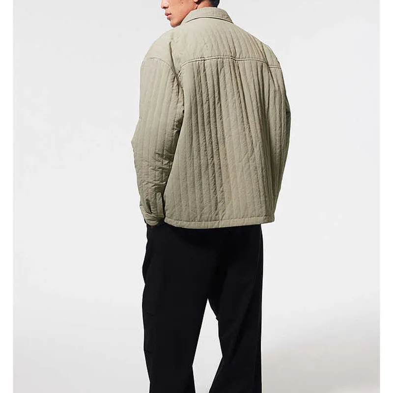 H&M New Year Jackets Men Light Grass Green-4