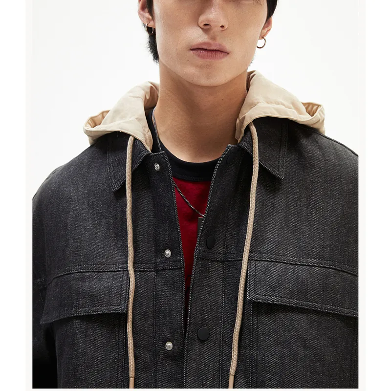 H&M New Year Puffer Jackets Men Blue Gray-3