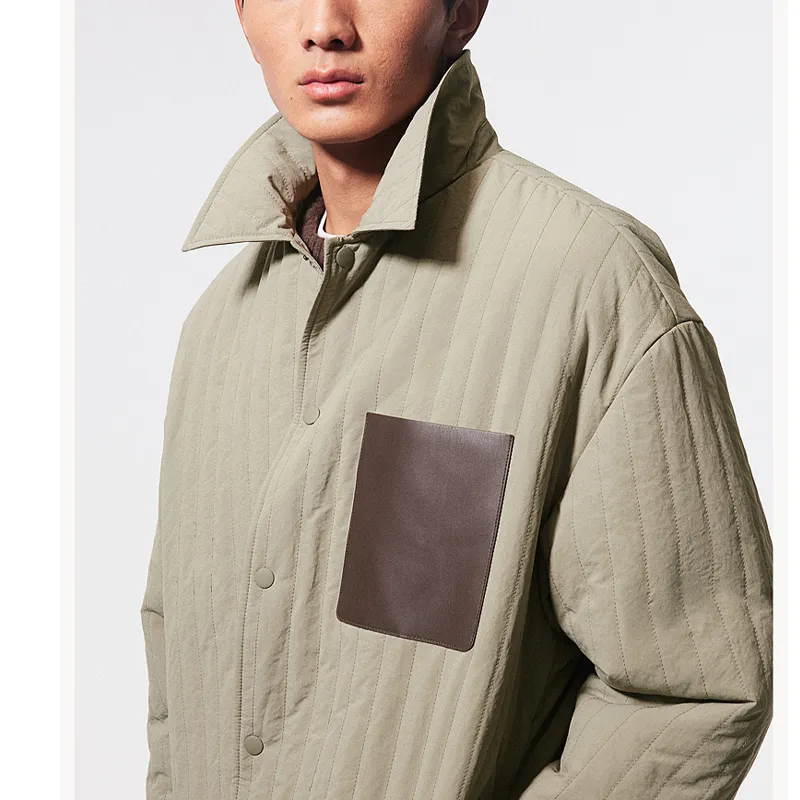 H&M New Year Jackets Men Light Grass Green-2