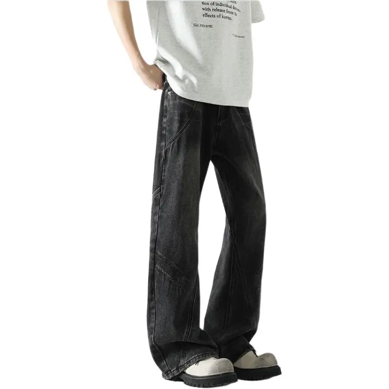 ORMY Jeans Unisex Black Gray-2