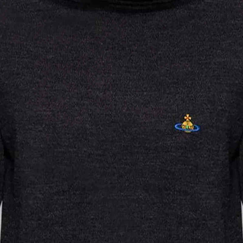 Vivienne Westwood Orb embroidered Roll Neck Jumper-2