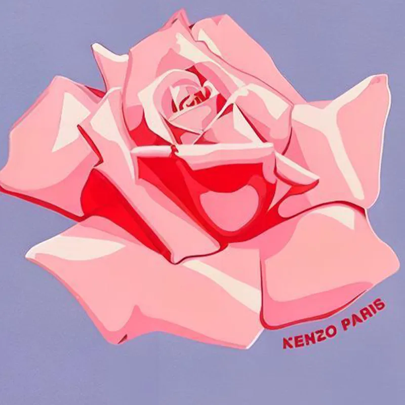KENZO Rose Cropped T shirt-3