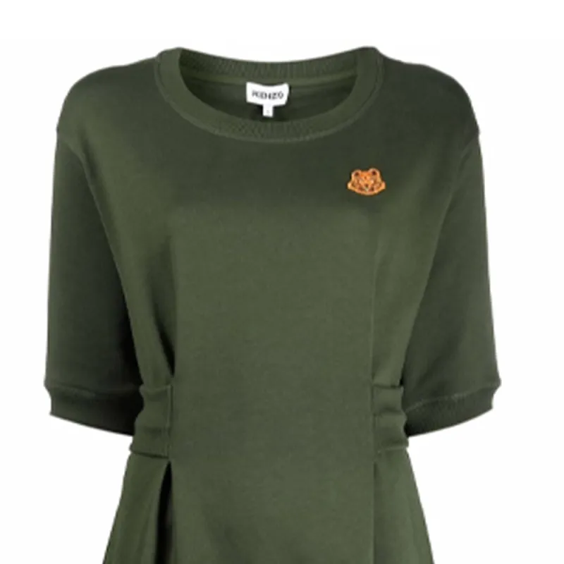 KENZO Short Sleeved Dresses Women's Green-1