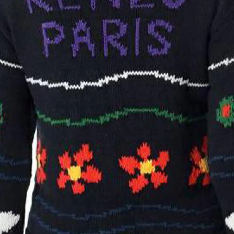 KENZO Floral Intarsia Knitted Crewneck Jumper-4