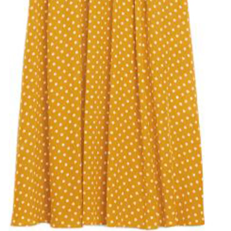 CELINE Short Sleeved Dresses Women's Yellow-2