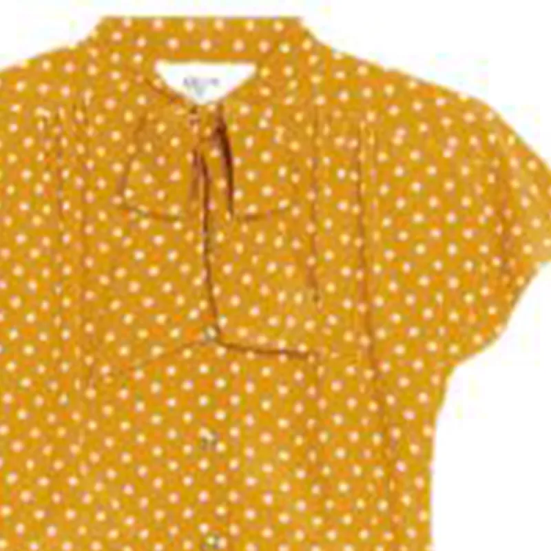 CELINE Short Sleeved Dresses Women's Yellow-4