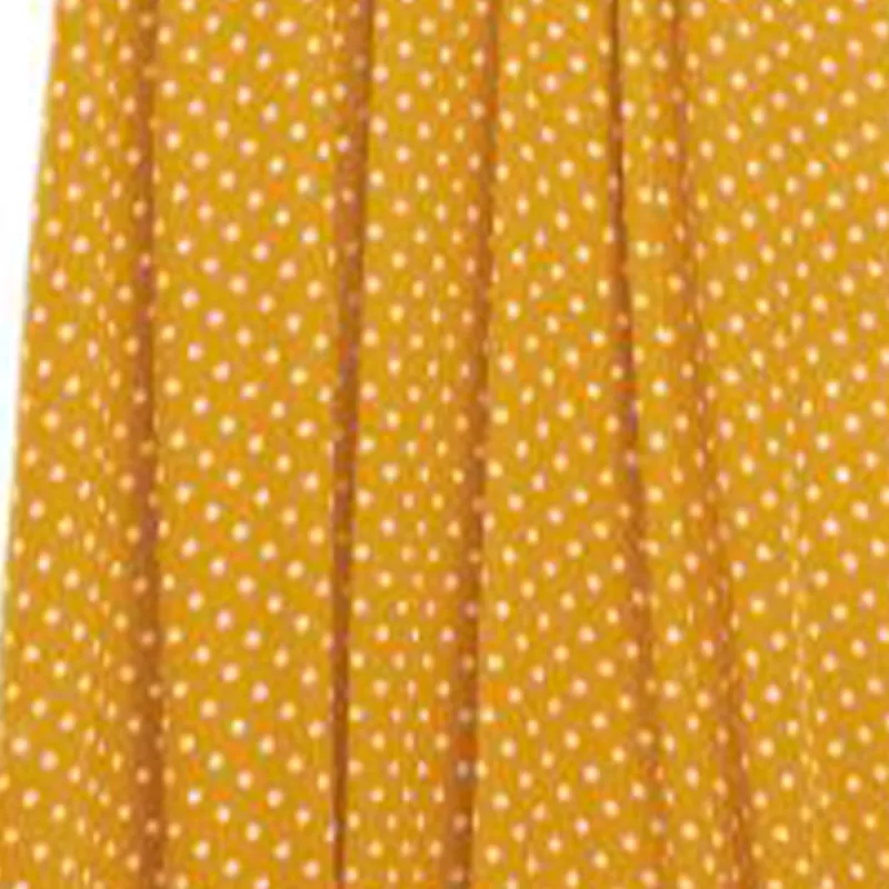 CELINE Short Sleeved Dresses Women's Yellow-5