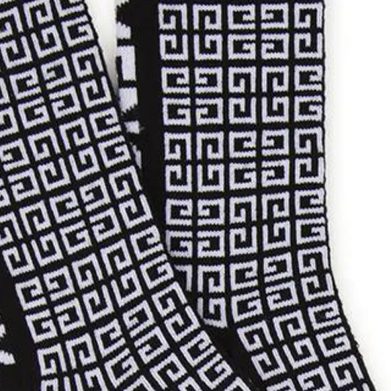 GIVENCHY Mid-Calf Socks Unisex Black-4