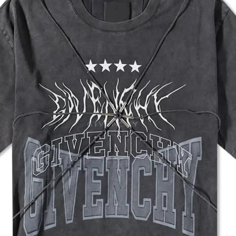 Givenchy T-Shirts Men Gray-4