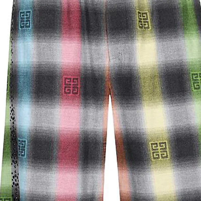 Givenchy 4G Plaid Bermuda Shorts-4