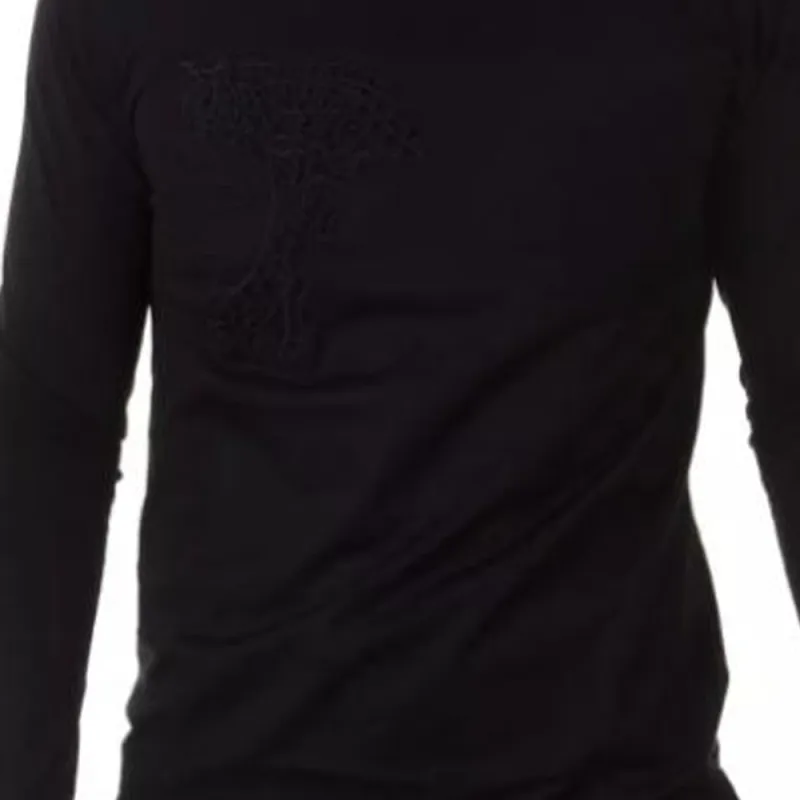VERSACE Medusa Embroidery Long Sleeved T Shirt-3