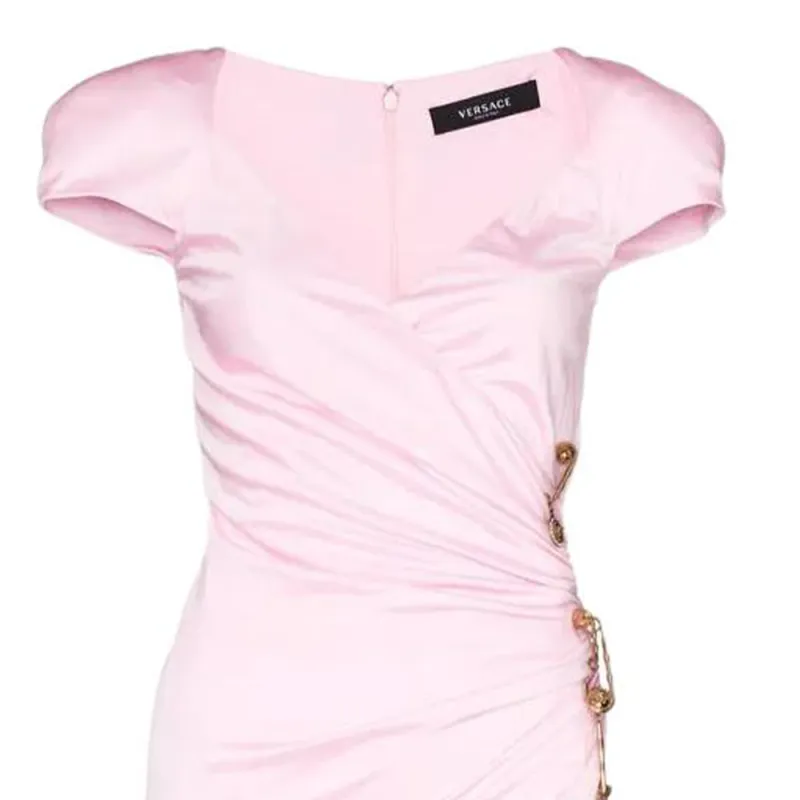 VERSACE Short-Sleeved Dresses Women's Pink-1
