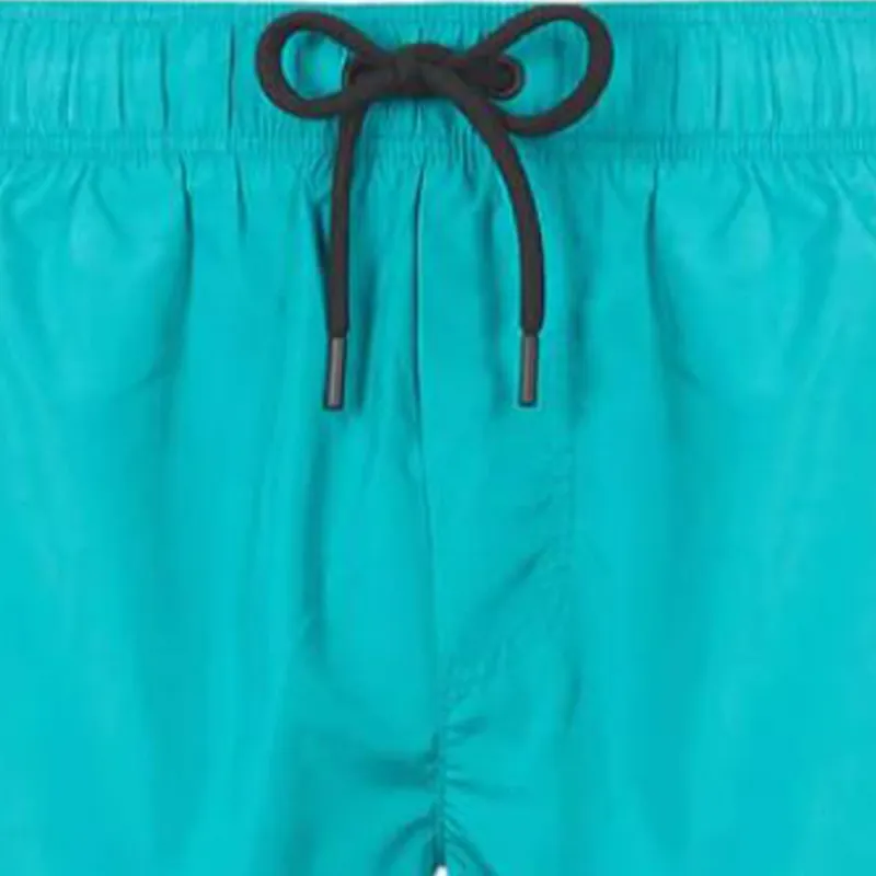 VERSACE Logo Patch Drawstring Swim Shorts-1