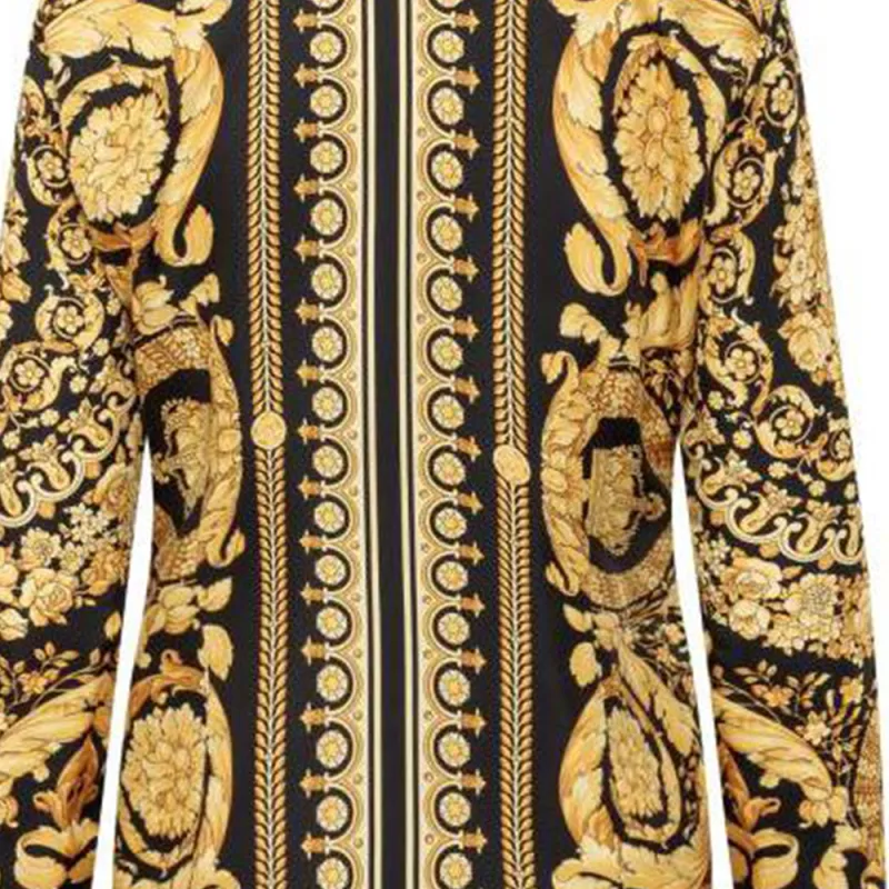 FANSIZHE VERSACE Shirt Women's Black-4