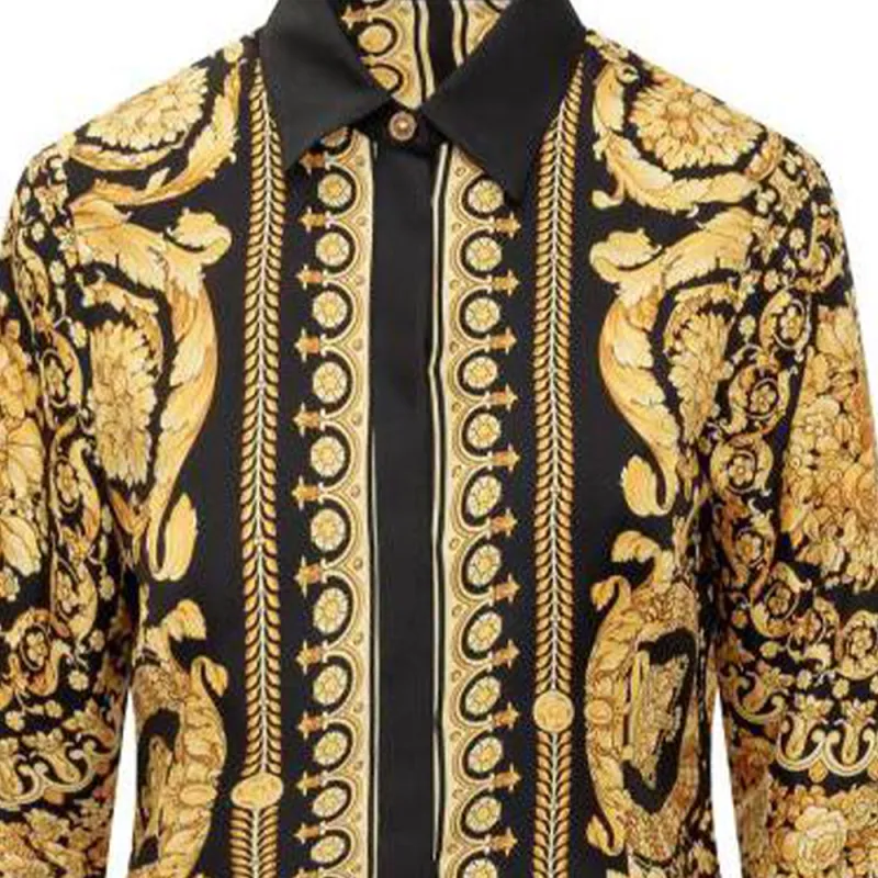 FANSIZHE VERSACE Shirt Women's Black-2