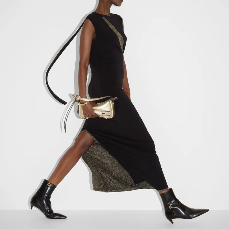 FENDI Cut Out Detailed Sleeveless Midi Dress-2